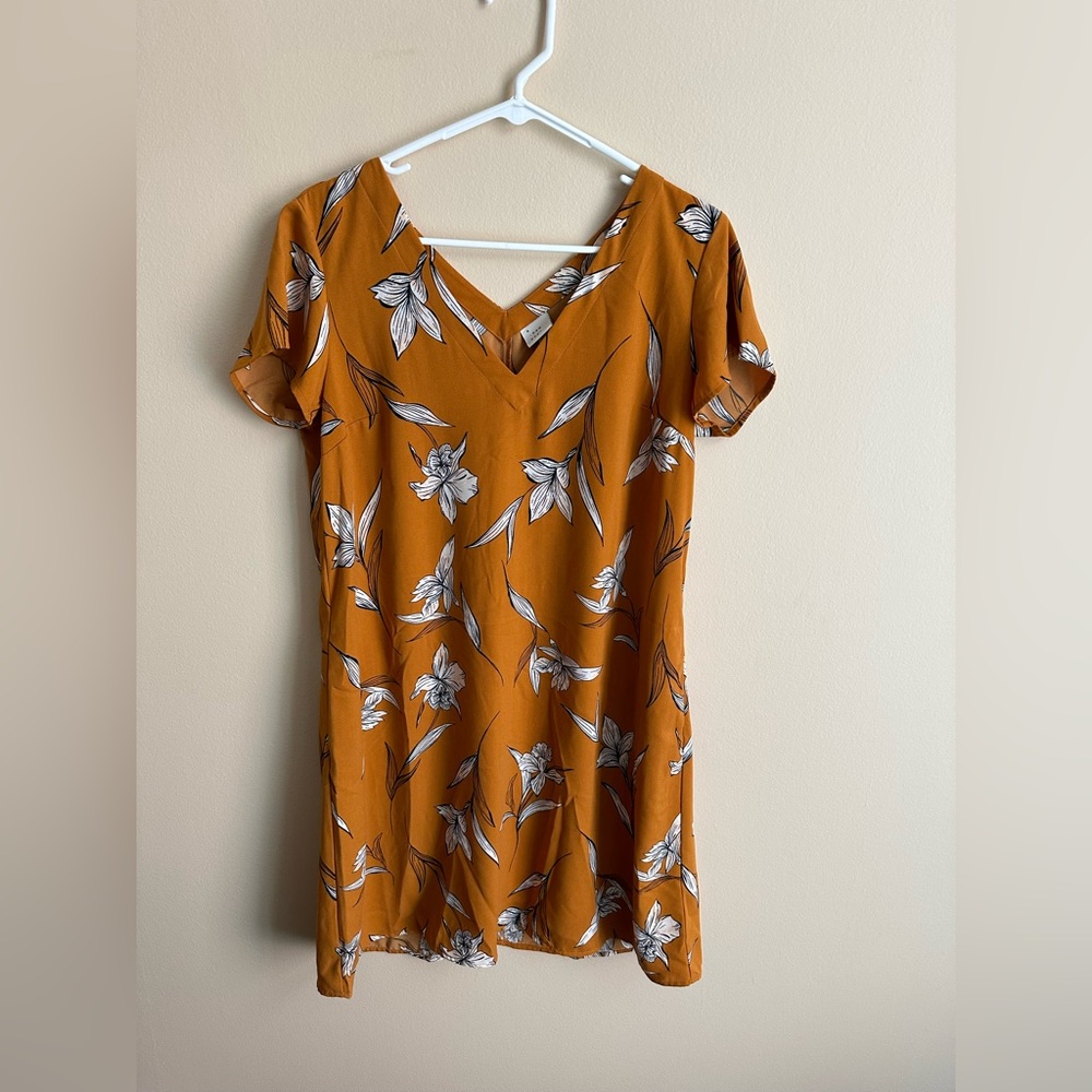 Yellow floral dress